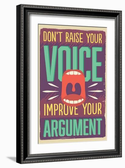 Improve Your Argument-Vintage Vector Studio-Framed Art Print