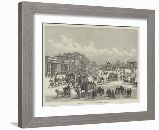 Improvements at Hyde Park-Corner, and New Statue of Wellington-Frank Watkins-Framed Giclee Print