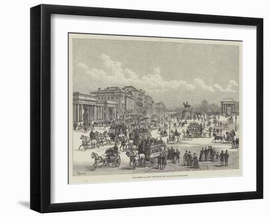 Improvements at Hyde Park-Corner, and New Statue of Wellington-Frank Watkins-Framed Giclee Print