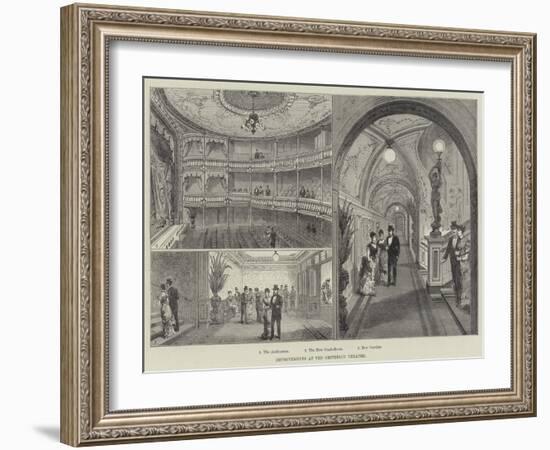 Improvements at the Criterion Theatre-Frank Watkins-Framed Giclee Print