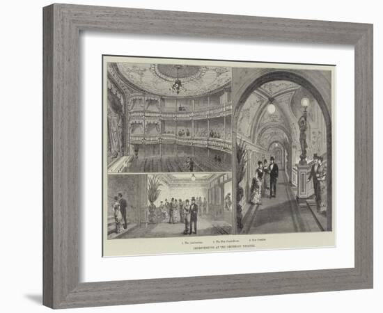 Improvements at the Criterion Theatre-Frank Watkins-Framed Giclee Print