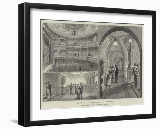 Improvements at the Criterion Theatre-Frank Watkins-Framed Giclee Print