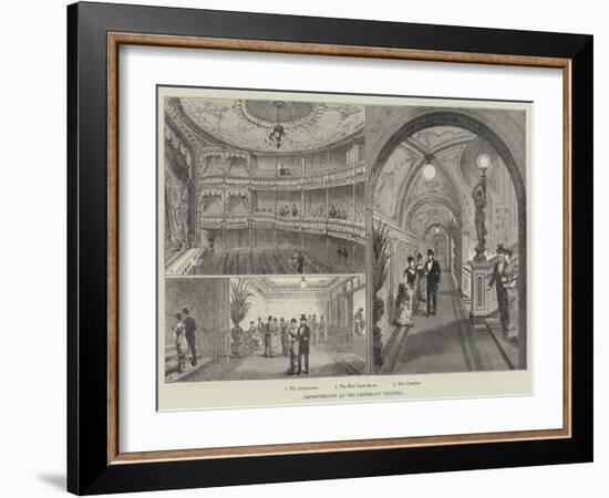 Improvements at the Criterion Theatre-Frank Watkins-Framed Giclee Print