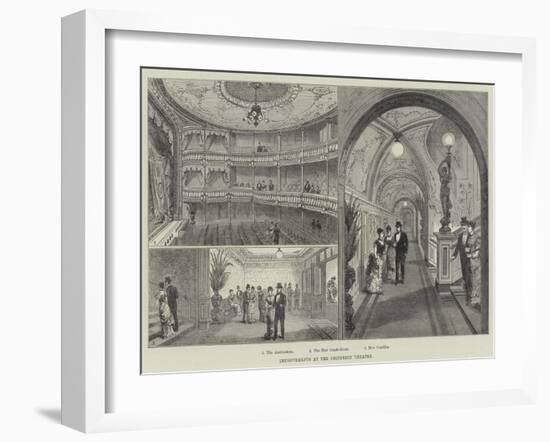 Improvements at the Criterion Theatre-Frank Watkins-Framed Giclee Print