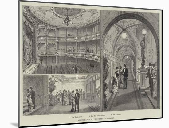Improvements at the Criterion Theatre-Frank Watkins-Mounted Giclee Print