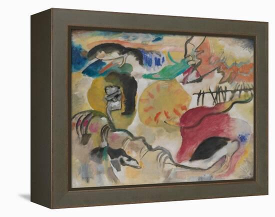 Improvisation 27 (Garden of Love Ii), 1912 (Oil on Canvas)-Wassily Kandinsky-Framed Premier Image Canvas