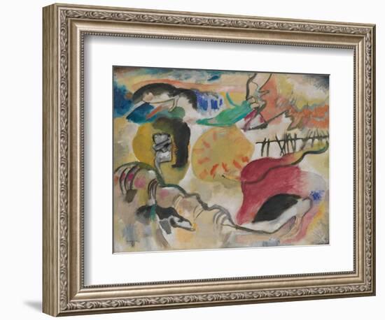 Improvisation 27 (Garden of Love Ii), 1912 (Oil on Canvas)-Wassily Kandinsky-Framed Giclee Print