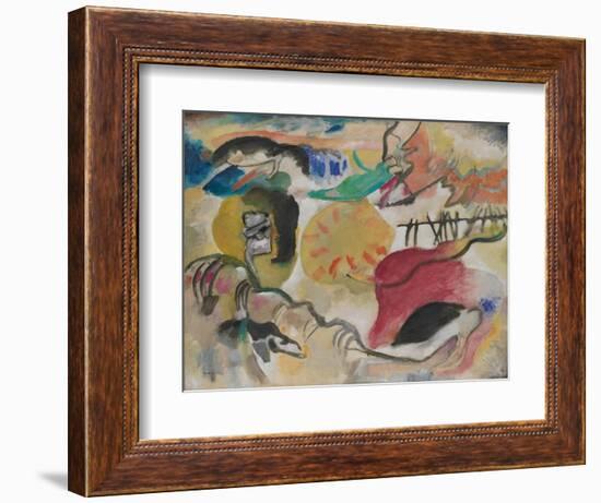 Improvisation 27 (Garden of Love Ii), 1912 (Oil on Canvas)-Wassily Kandinsky-Framed Giclee Print