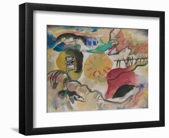 Improvisation 27 (Garden of Love Ii), 1912 (Oil on Canvas)-Wassily Kandinsky-Framed Giclee Print