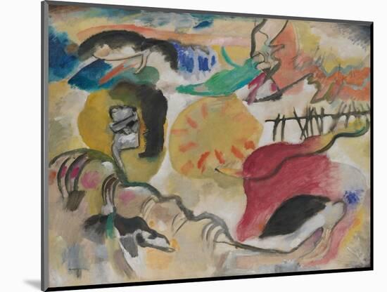 Improvisation 27 (Garden of Love Ii), 1912 (Oil on Canvas)-Wassily Kandinsky-Mounted Giclee Print