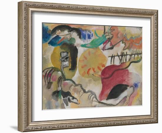 Improvisation 27 (Garden of Love II), 1912-Wassily Kandinsky-Framed Art Print