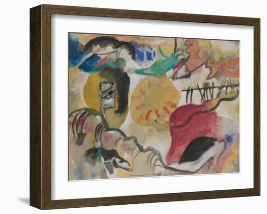 Improvisation 27 (Garden of Love II), 1912-Wassily Kandinsky-Framed Art Print