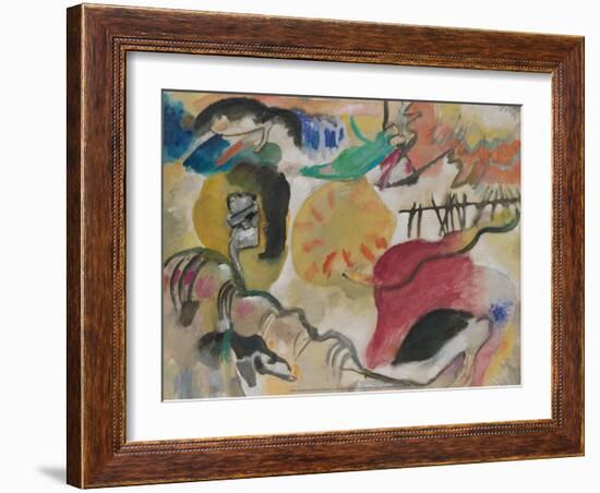 Improvisation 27 (Garden of Love II), 1912-Wassily Kandinsky-Framed Art Print