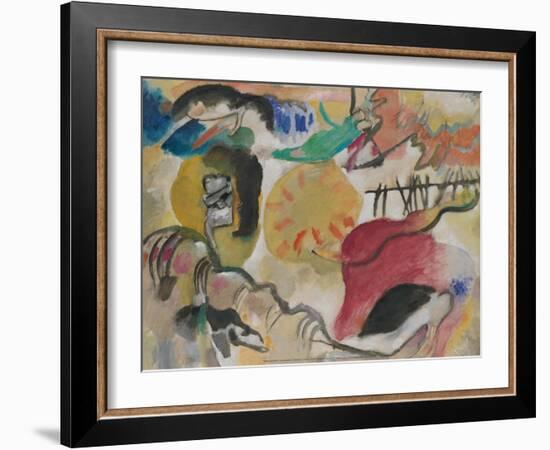 Improvisation 27 (Garden of Love II), 1912-Wassily Kandinsky-Framed Art Print