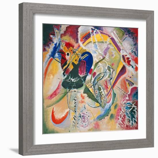 Improvisation 35, 1914 (Oil on Canvas)-Wassily Kandinsky-Framed Giclee Print