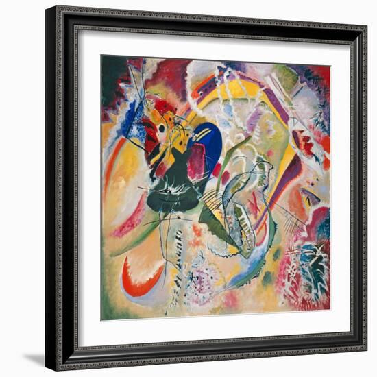 Improvisation 35, 1914 (Oil on Canvas)-Wassily Kandinsky-Framed Giclee Print