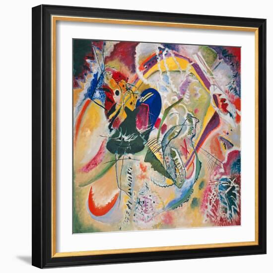 Improvisation 35, 1914 (Oil on Canvas)-Wassily Kandinsky-Framed Giclee Print