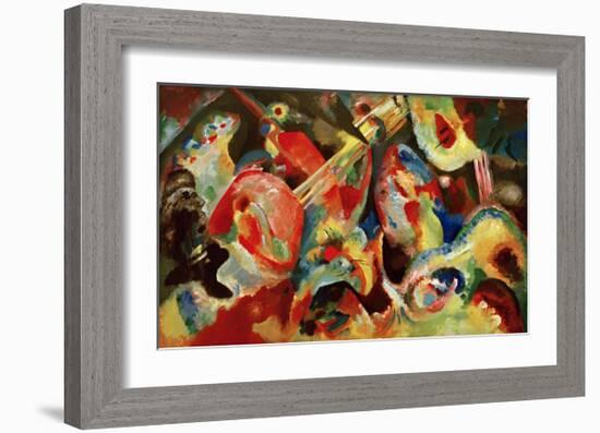 Improvisation Deluge, 1913-Wassily Kandinsky-Framed Giclee Print