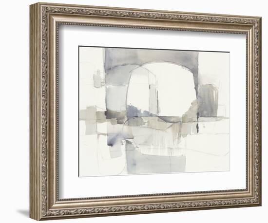 Improvisation I Gray Crop-Mike Schick-Framed Premium Giclee Print