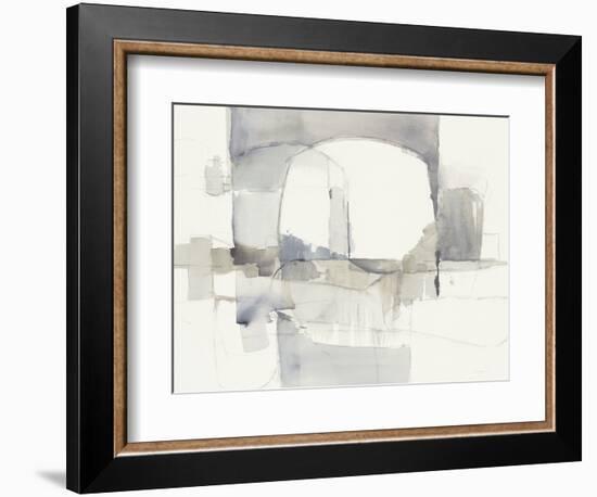 Improvisation I Gray Crop-Mike Schick-Framed Premium Giclee Print