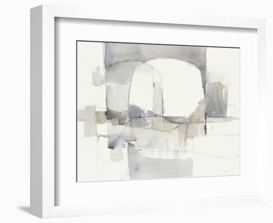 Improvisation I Gray Crop-Mike Schick-Framed Premium Giclee Print