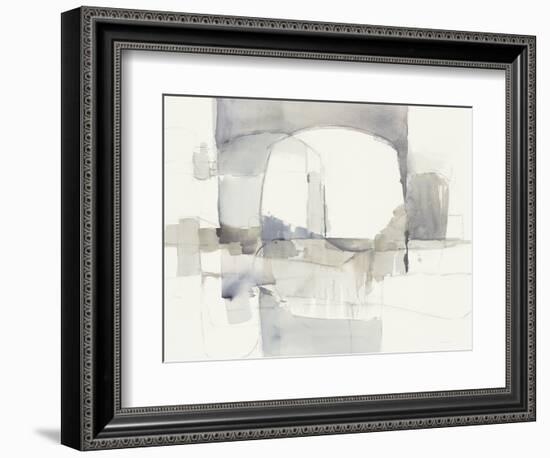 Improvisation I Gray Crop-Mike Schick-Framed Premium Giclee Print