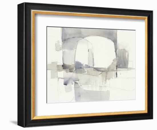 Improvisation I Gray Crop-Mike Schick-Framed Premium Giclee Print