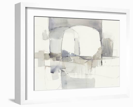 Improvisation I Gray Crop-Mike Schick-Framed Art Print