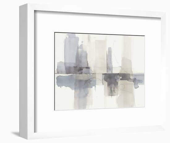 Improvisation II Gray Crop-Mike Schick-Framed Art Print