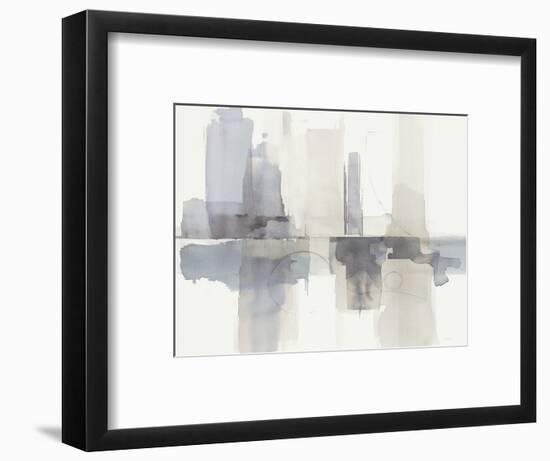 Improvisation II Gray Crop-Mike Schick-Framed Art Print