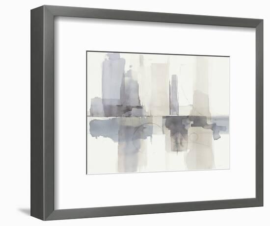 Improvisation II Gray Crop-Mike Schick-Framed Art Print