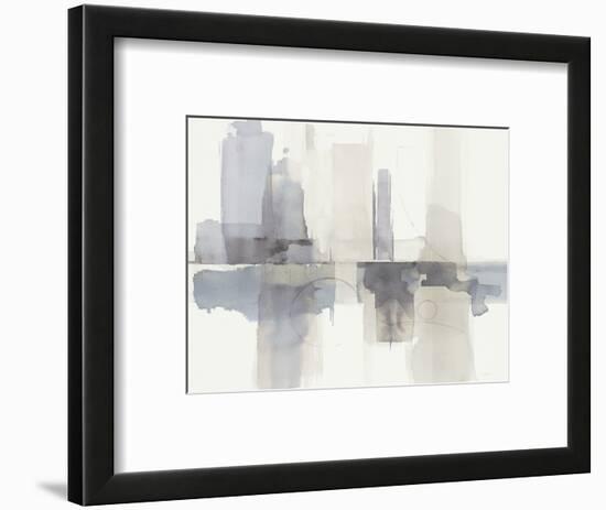 Improvisation II Gray Crop-Mike Schick-Framed Art Print