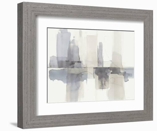 Improvisation II Gray Crop-Mike Schick-Framed Premium Giclee Print