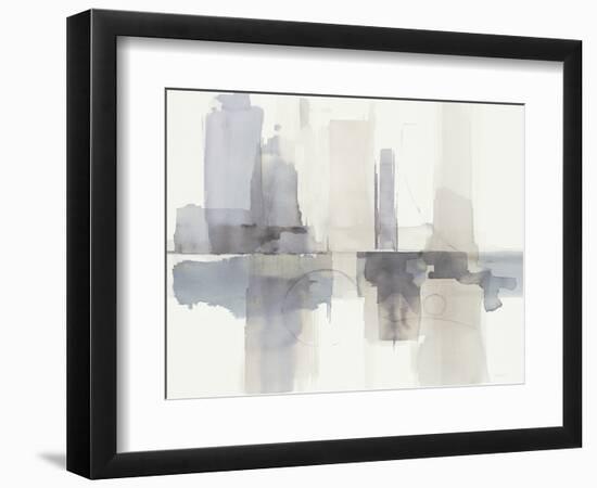 Improvisation II Gray Crop-Mike Schick-Framed Premium Giclee Print