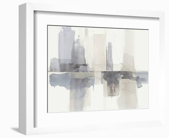 Improvisation II Gray Crop-Mike Schick-Framed Premium Giclee Print