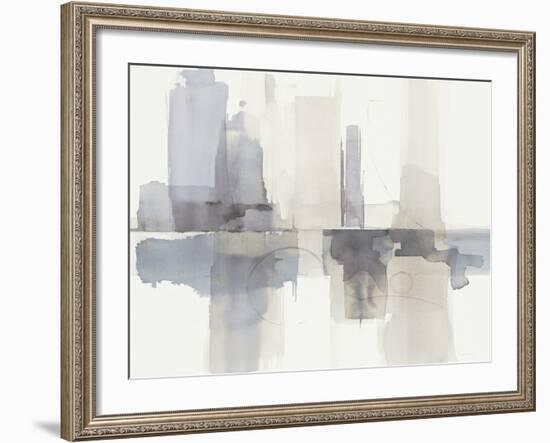 Improvisation II Gray Crop-Mike Schick-Framed Art Print