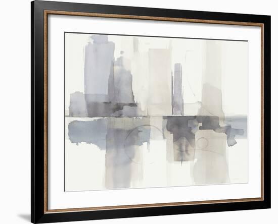 Improvisation II Gray Crop-Mike Schick-Framed Art Print