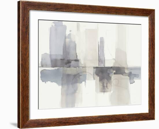 Improvisation II Gray Crop-Mike Schick-Framed Art Print