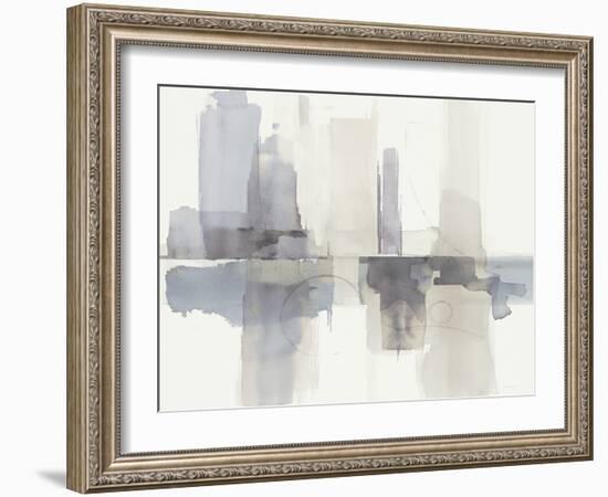 Improvisation II Gray Crop-Mike Schick-Framed Art Print