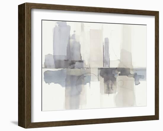 Improvisation II Gray Crop-Mike Schick-Framed Art Print