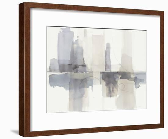 Improvisation II Gray Crop-Mike Schick-Framed Art Print