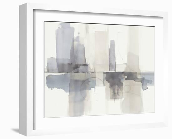 Improvisation II Gray Crop-Mike Schick-Framed Art Print