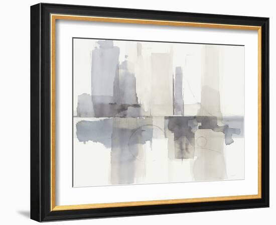 Improvisation II Gray Crop-Mike Schick-Framed Art Print