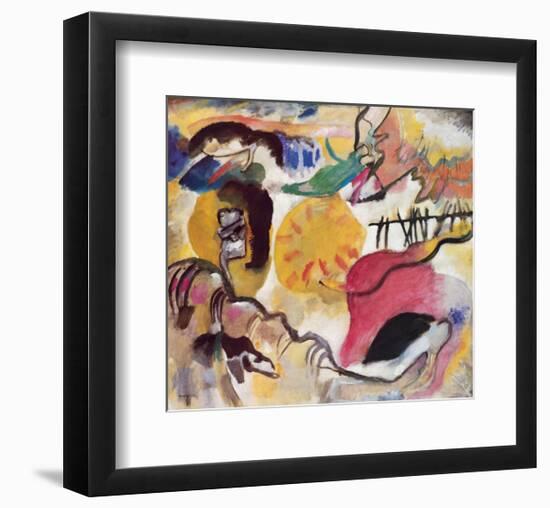 Improvisation No. 27 (The Garden of Love), c.1912-Wassily Kandinsky-Framed Premium Giclee Print