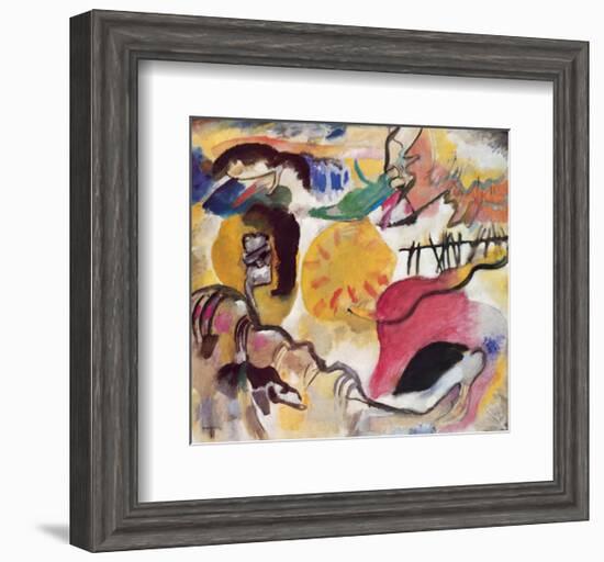 Improvisation No. 27 (The Garden of Love), c.1912-Wassily Kandinsky-Framed Premium Giclee Print