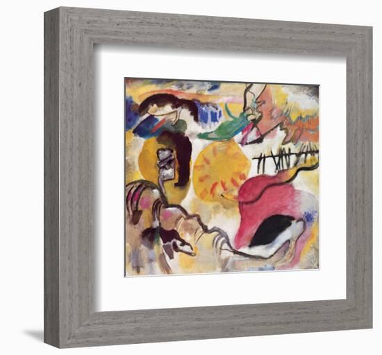 Improvisation No. 27 (The Garden of Love), c.1912-Wassily Kandinsky-Framed Premium Giclee Print