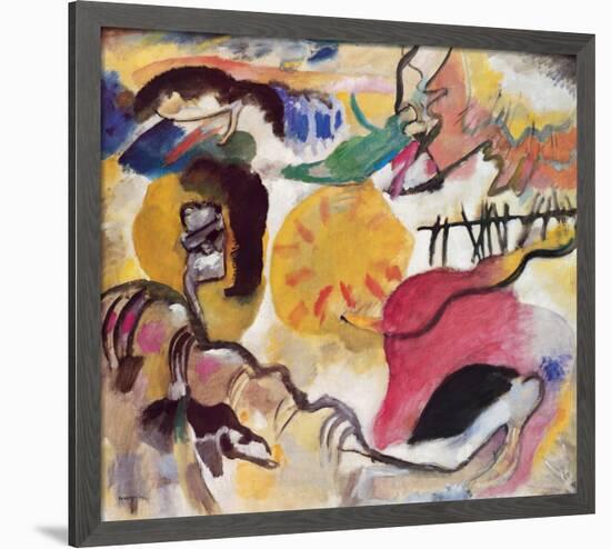 Improvisation No. 27 (The Garden of Love), c.1912-Wassily Kandinsky-Framed Premium Giclee Print