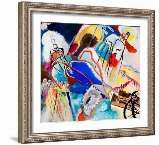 Improvisation No. 30 - Cannons (1913)-Wassily Kandinsky-Framed Art Print