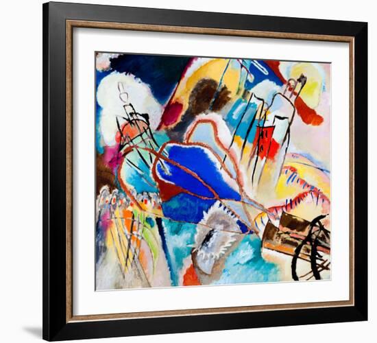 Improvisation No. 30 - Cannons (1913)-Wassily Kandinsky-Framed Art Print