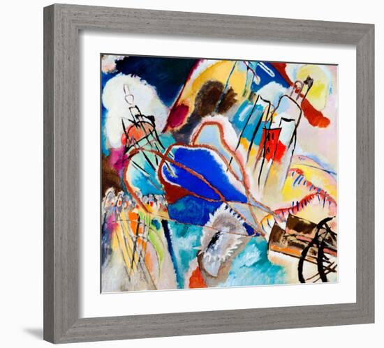 Improvisation No. 30 - Cannons (1913)-Wassily Kandinsky-Framed Art Print